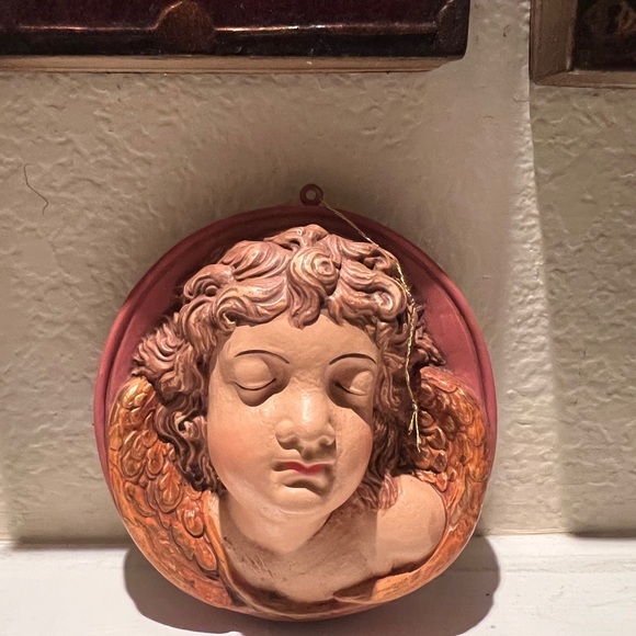 Christmas Ornament‎ Vintage Cherub  3 dimensional - Picture 1 of 4
